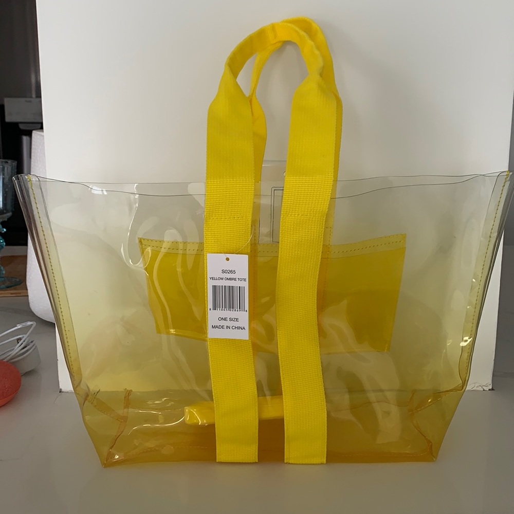 Yellow ombre tote